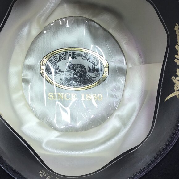 Beaver Brands Hats Derby Black 5X Fur Size 7 - Picture 8 of 13